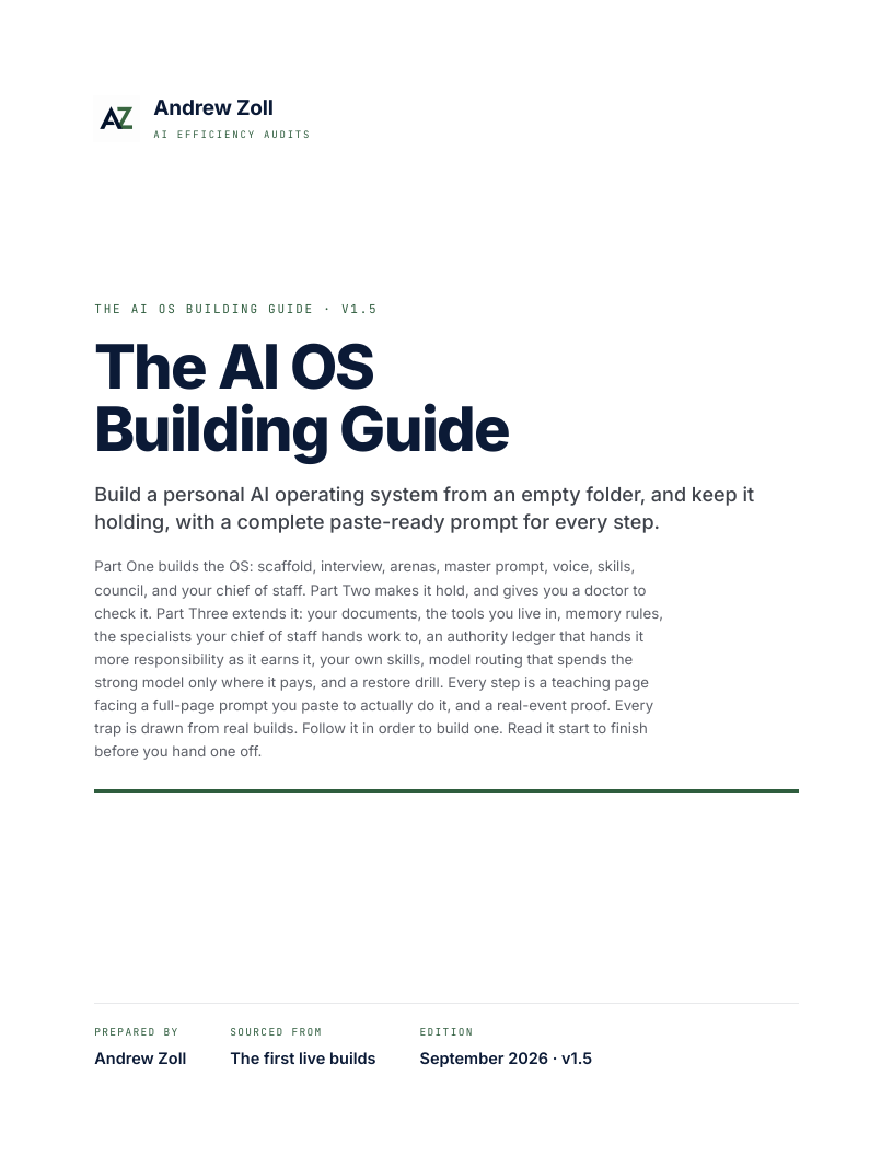 The AI OS Building Guide cover